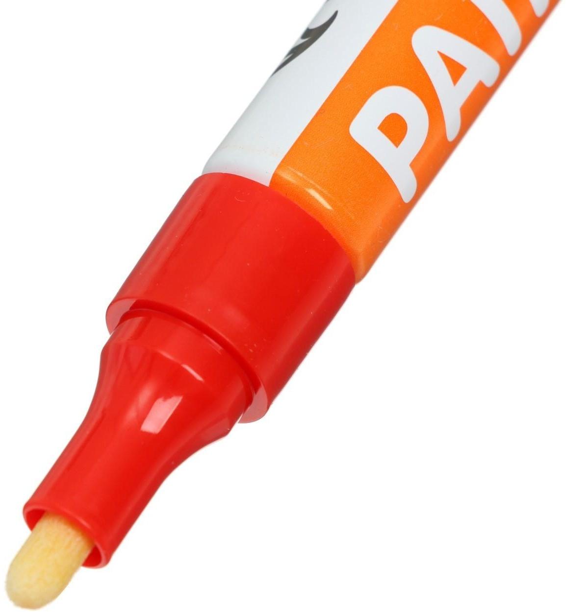 Маркер-краска (лаковый) наконечник пулевидный 4 мм, красная (цена за шт)