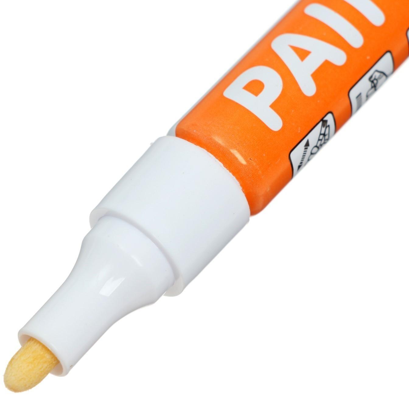 Маркер-краска (лаковый) наконечник пулевидный 4 мм, белая (цена за шт)