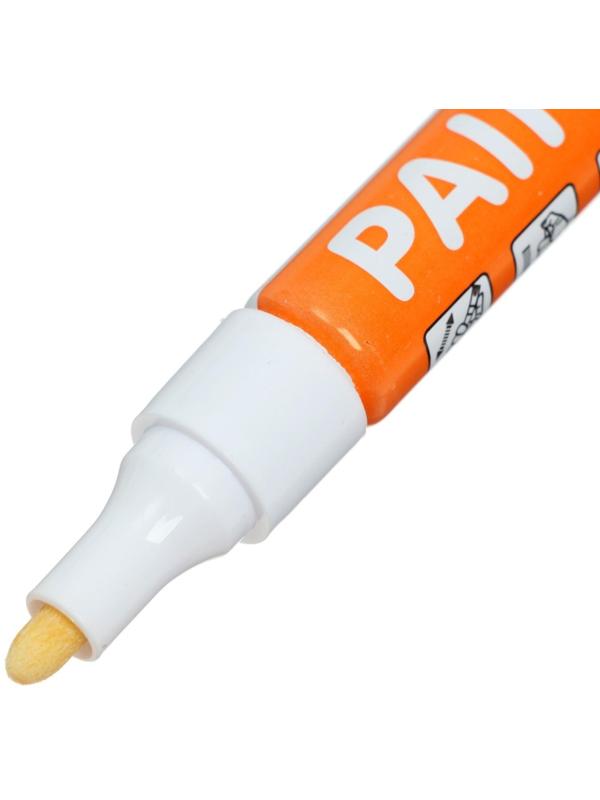 Маркер-краска (лаковый) наконечник пулевидный 4 мм, белая (цена за шт)