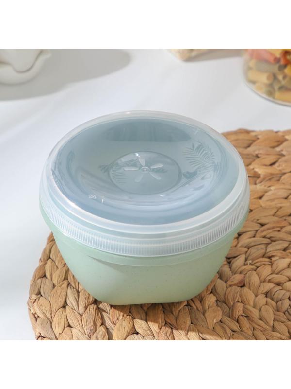 Контейнер пищевой phibo Eco Style, 580 мл, круглый, с завинчивающейся крышкой, цвет МИКС