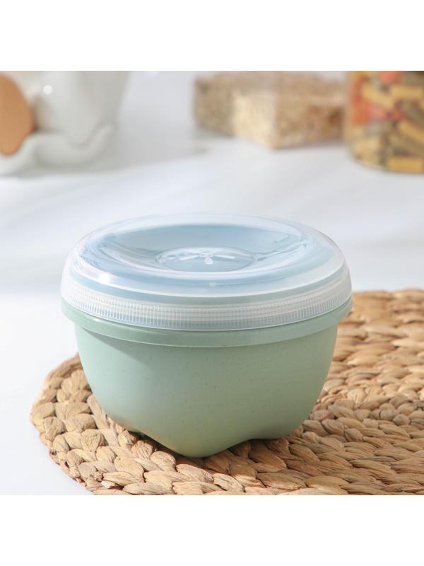 Контейнер пищевой phibo Eco Style, 580 мл, круглый, с завинчивающейся крышкой, цвет МИКС