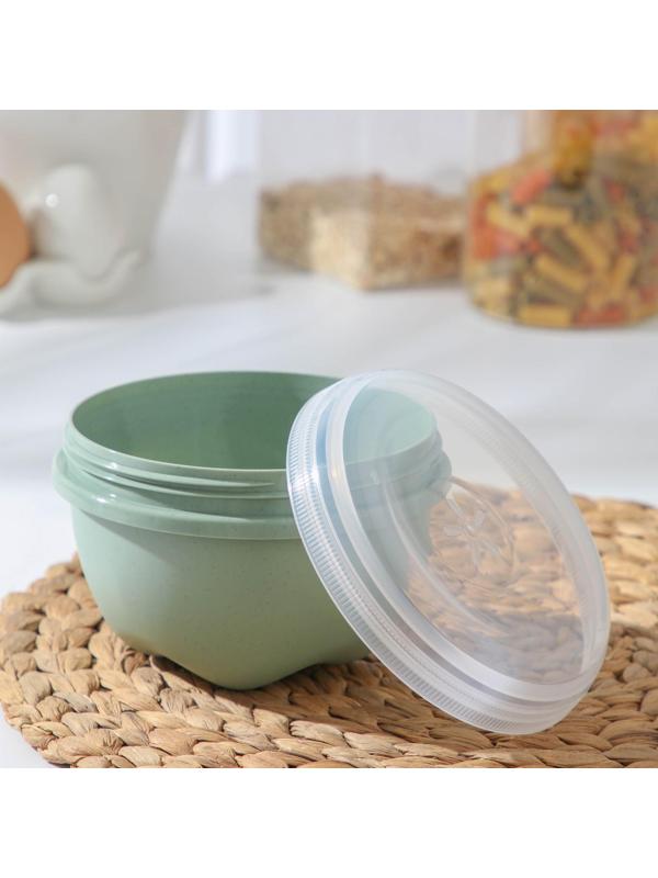 Контейнер пищевой phibo Eco Style, 580 мл, круглый, с завинчивающейся крышкой, цвет МИКС