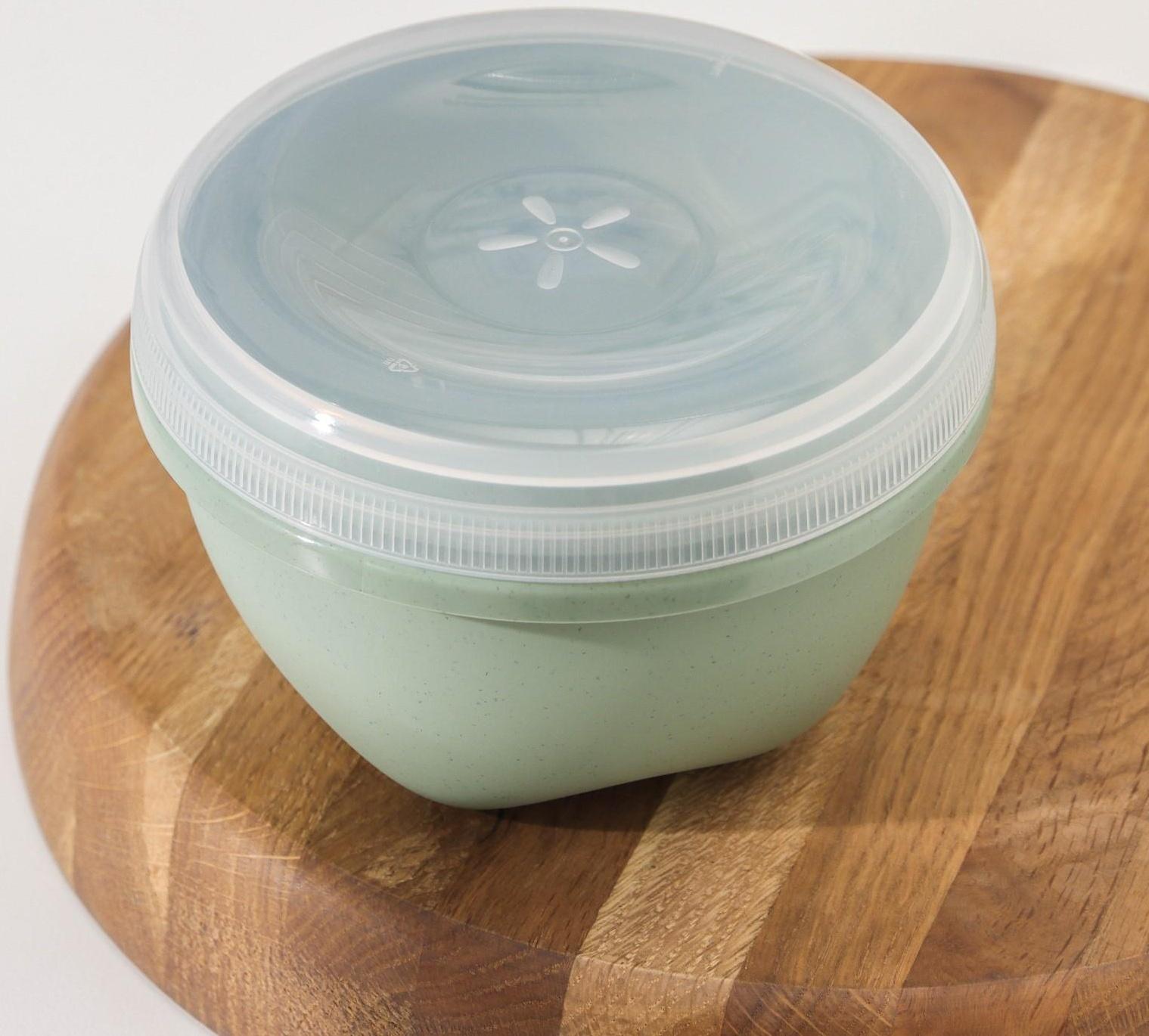 Контейнер пищевой Eco Style, 750 мл, круглый с завинчивающейся крышкой, цвет МИКС