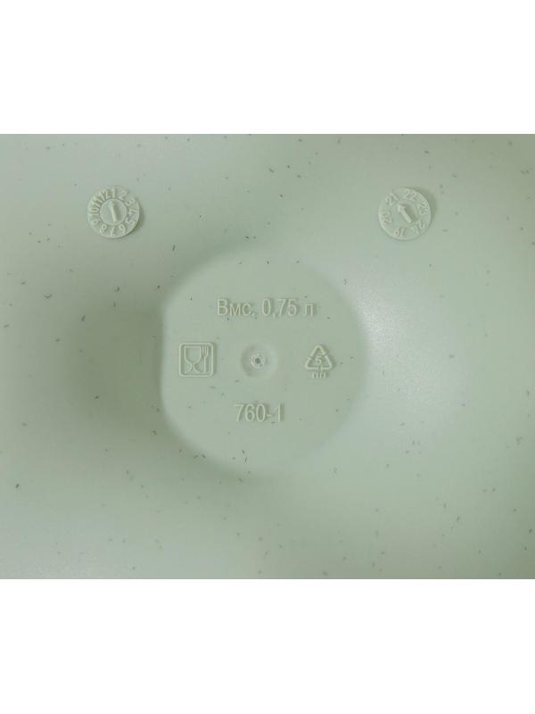 Контейнер пищевой Eco Style, 750 мл, круглый с завинчивающейся крышкой, цвет МИКС