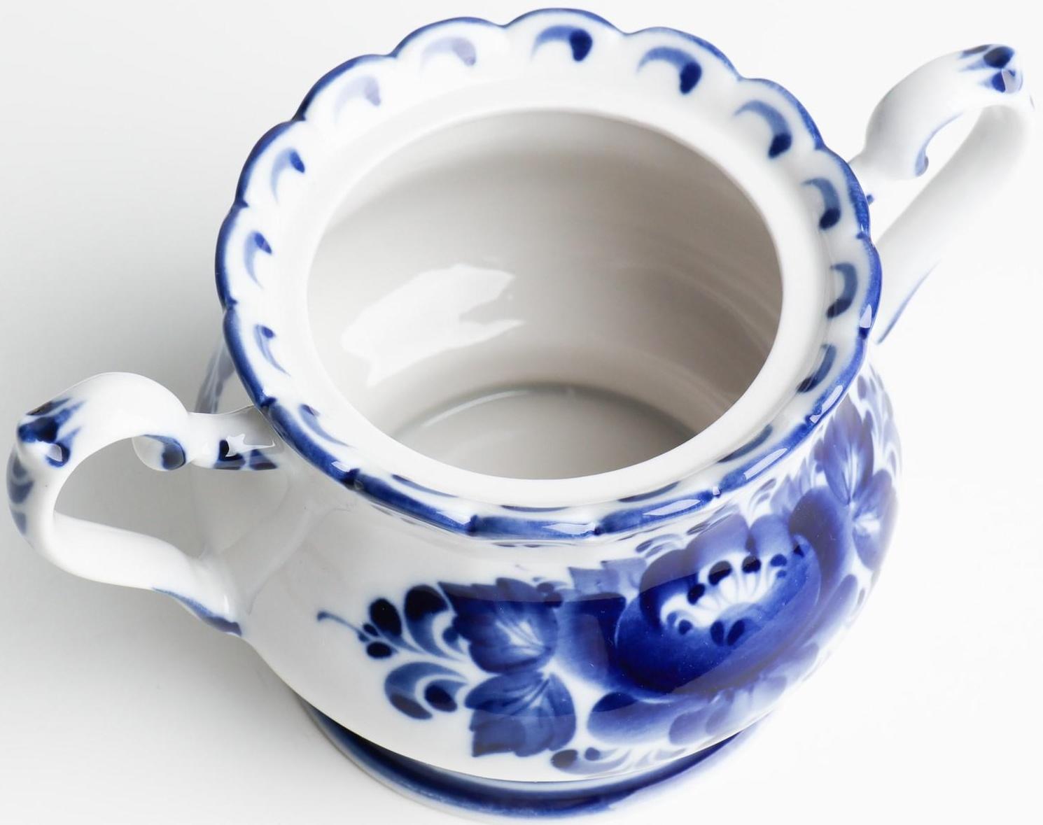 Сахарница «Елена», 13×10×16 см, гжель