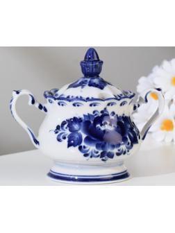 Сахарница «Елена», 13×10×16 см, гжель