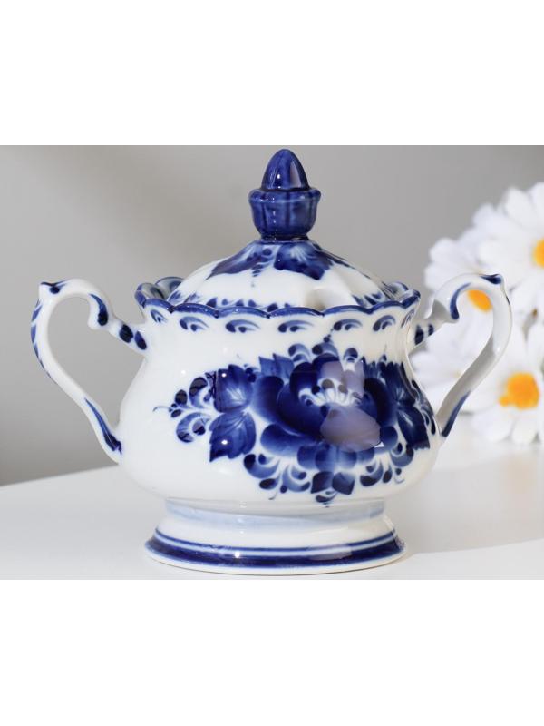 Сахарница «Елена», 13×10×16 см, гжель