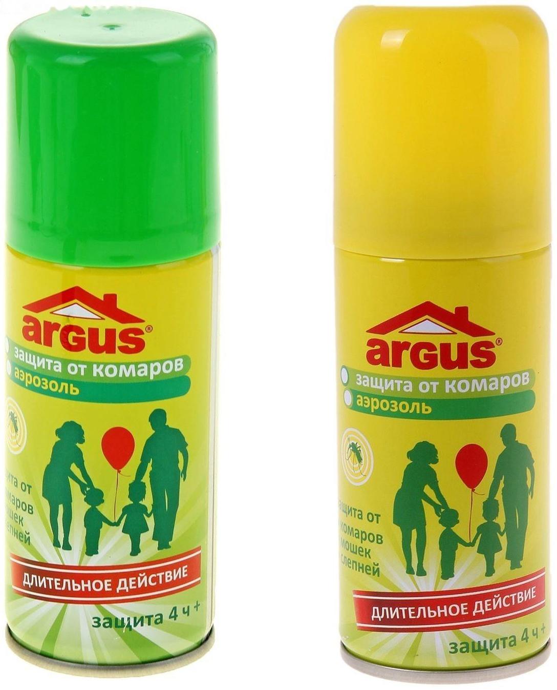 Аэрозоль репеллентный ARGUS от комаров, мошек, слепней 100 мл