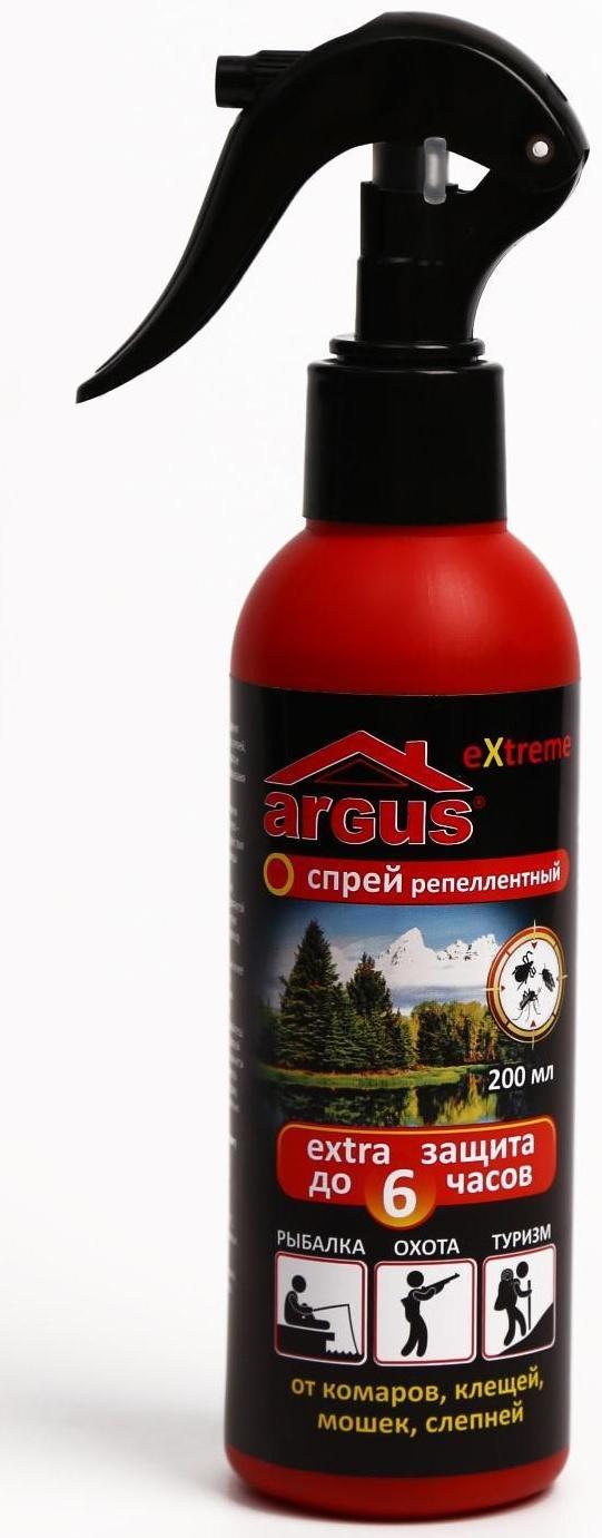 Спрей репеллентный от комаров ARGUS EXTREME, с распылителем, 200 мл