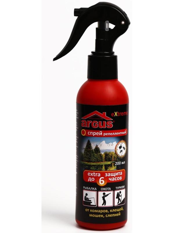 Спрей репеллентный от комаров ARGUS EXTREME, с распылителем, 200 мл