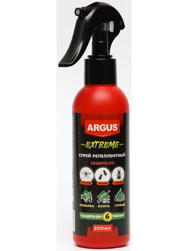 Спрей репеллентный от комаров ARGUS EXTREME, с распылителем, 200 мл