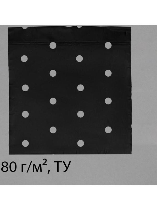 Материал мульчирующий, с перфорацией, 5 × 1,6 м, плотность 80 г/м², с УФ-стабилизатором, чёрный, Greengo, Эконом 20%