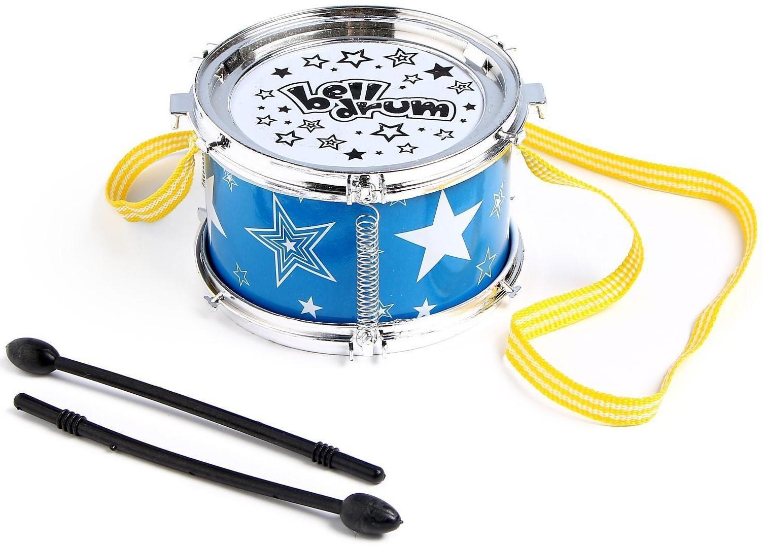 Игрушка барабан «Весёлые минутки», d=11 см, для детей, цвета МИКС