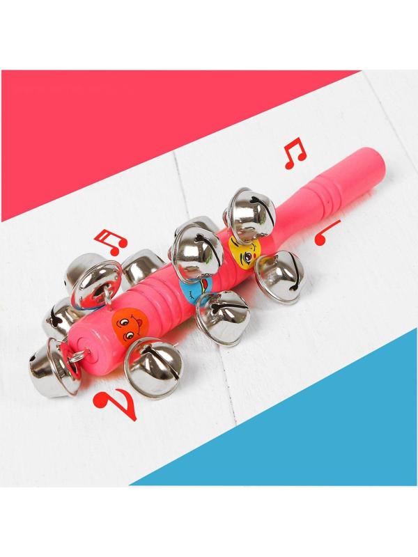 Погремушка с бубенцами «Смайлики», цвета МИКС