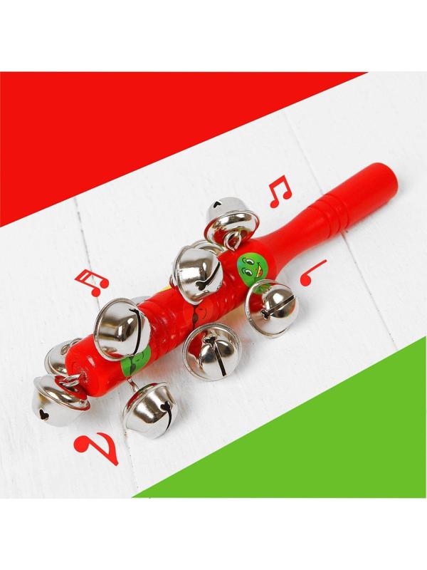 Погремушка с бубенцами «Смайлики», цвета МИКС