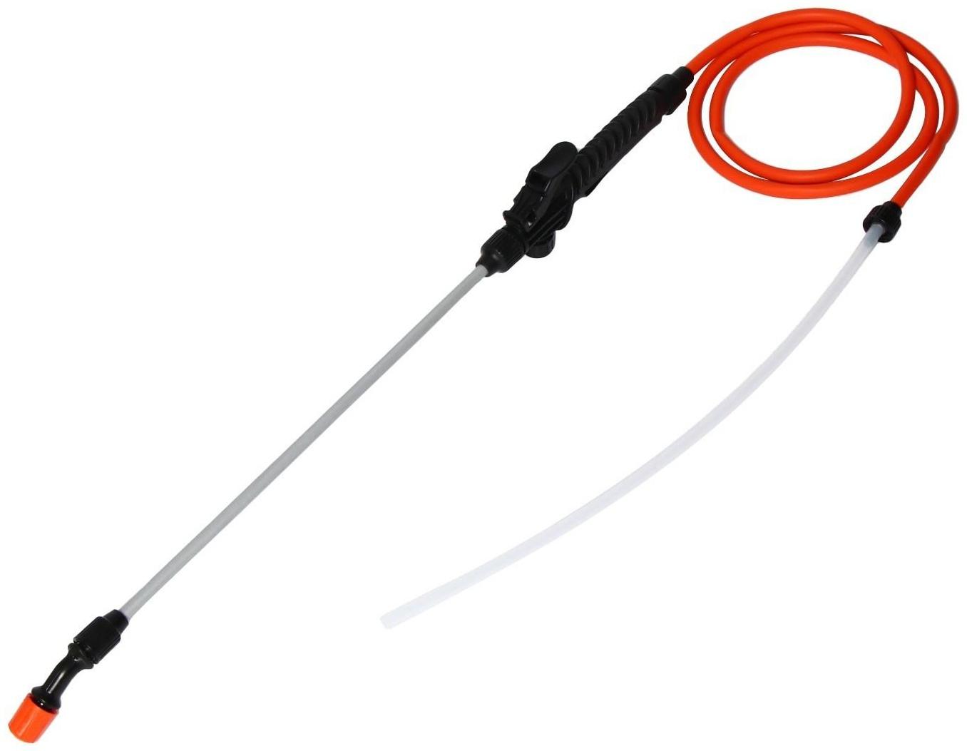 Опрыскиватель помповый, 7 л, термоусадка, пластиковый брандспойт, «Жук»