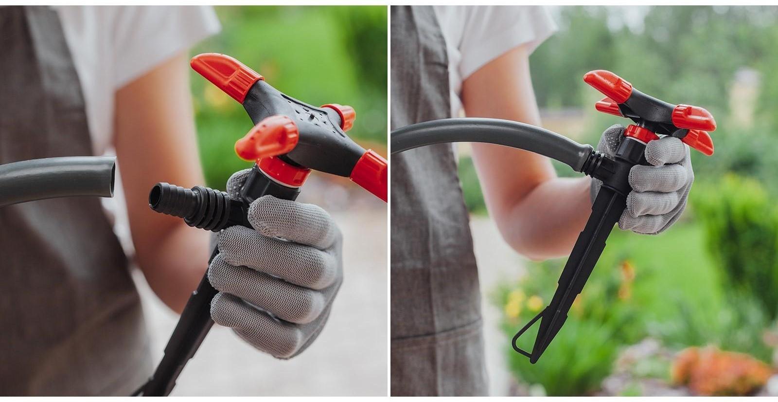 Распылитель 4−лепестковый, штуцер под шланги 1/2