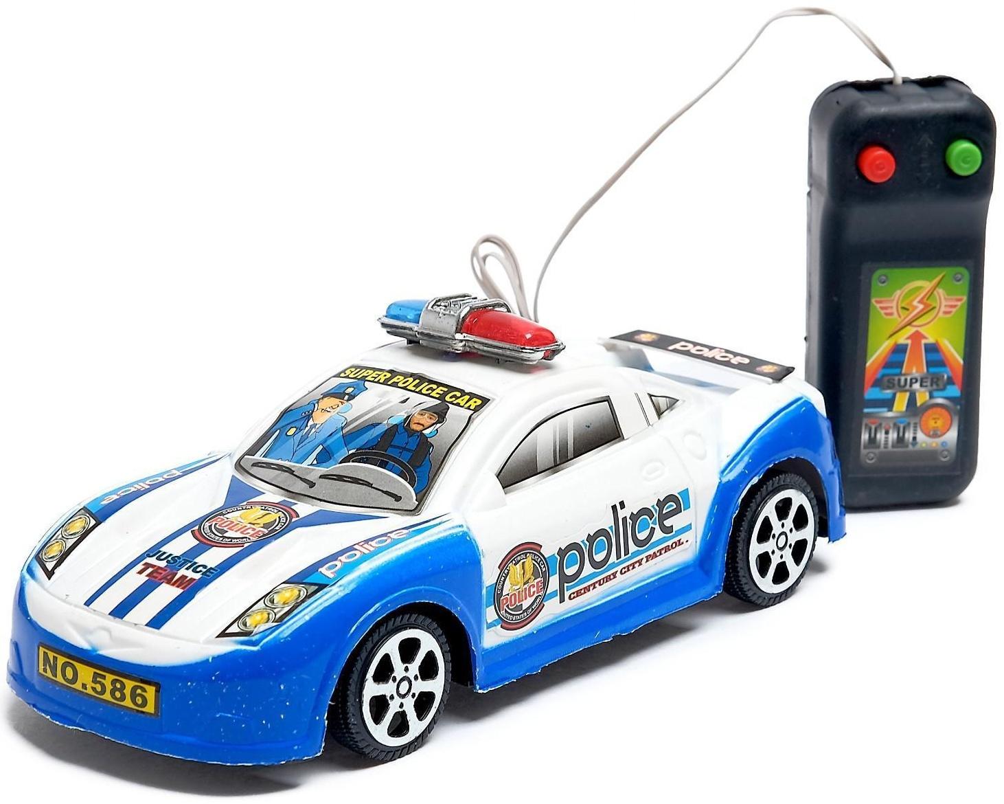 Машина «Полиция», на дистанционном управлении, работает от батареек, МИКС