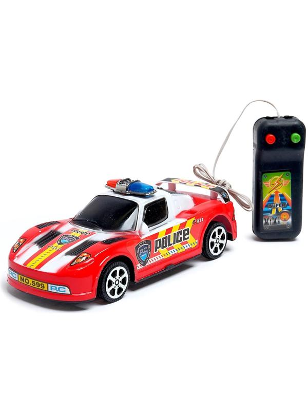 Машина «Полиция», на дистанционном управлении, работает от батареек, МИКС