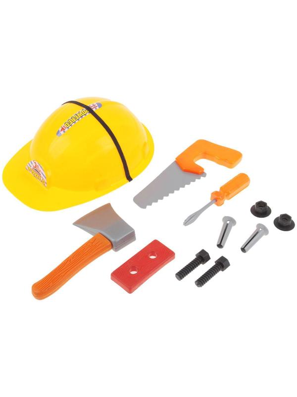 Набор инструментов «Юный строитель», с каской