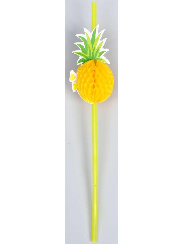 Трубочка для коктейля «Ананас», набор 12 шт.