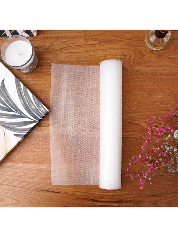 Коврик противоскользящий Доляна «Круги», 30×150 см, прозрачный