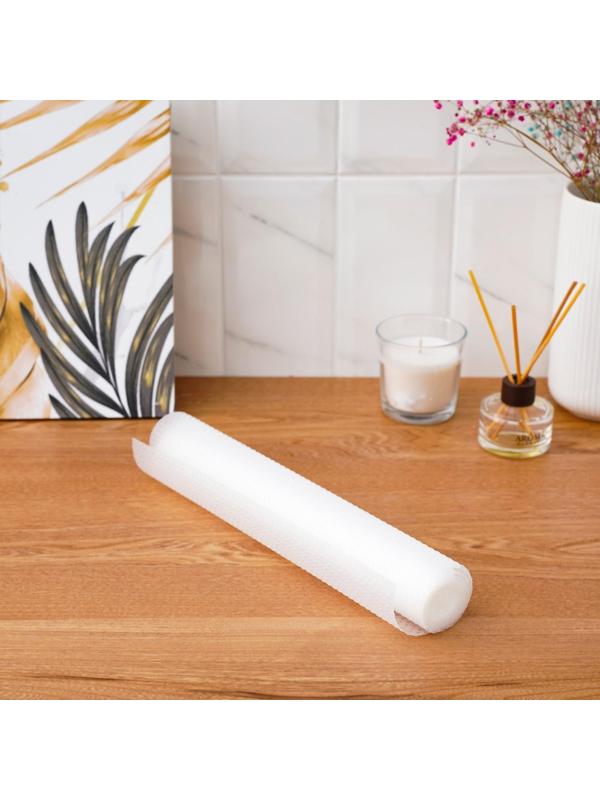 Коврик противоскользящий Доляна «Круги», 30×150 см, прозрачный