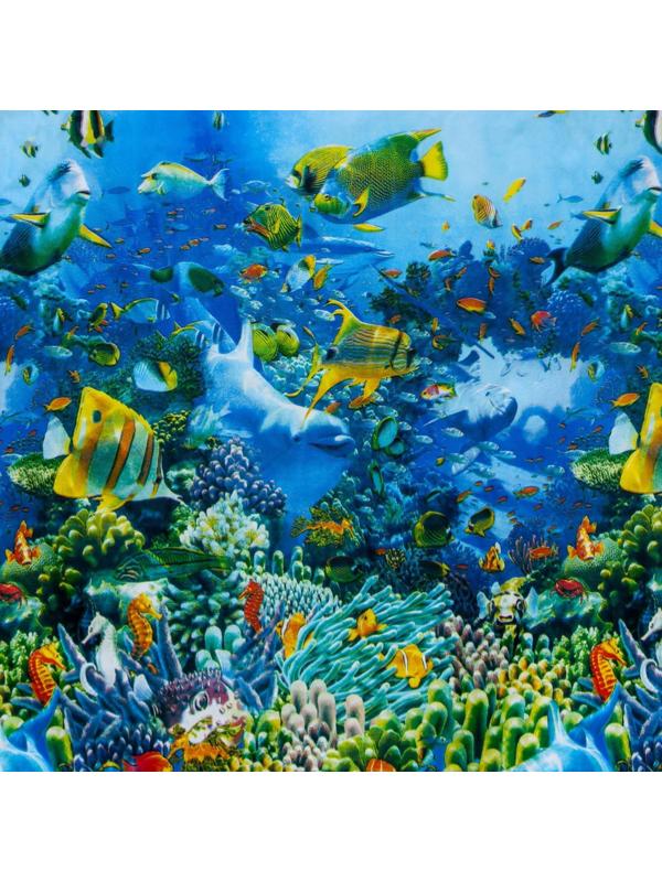 Штора для ванны Доляна «Морская», 180×180 см, EVA