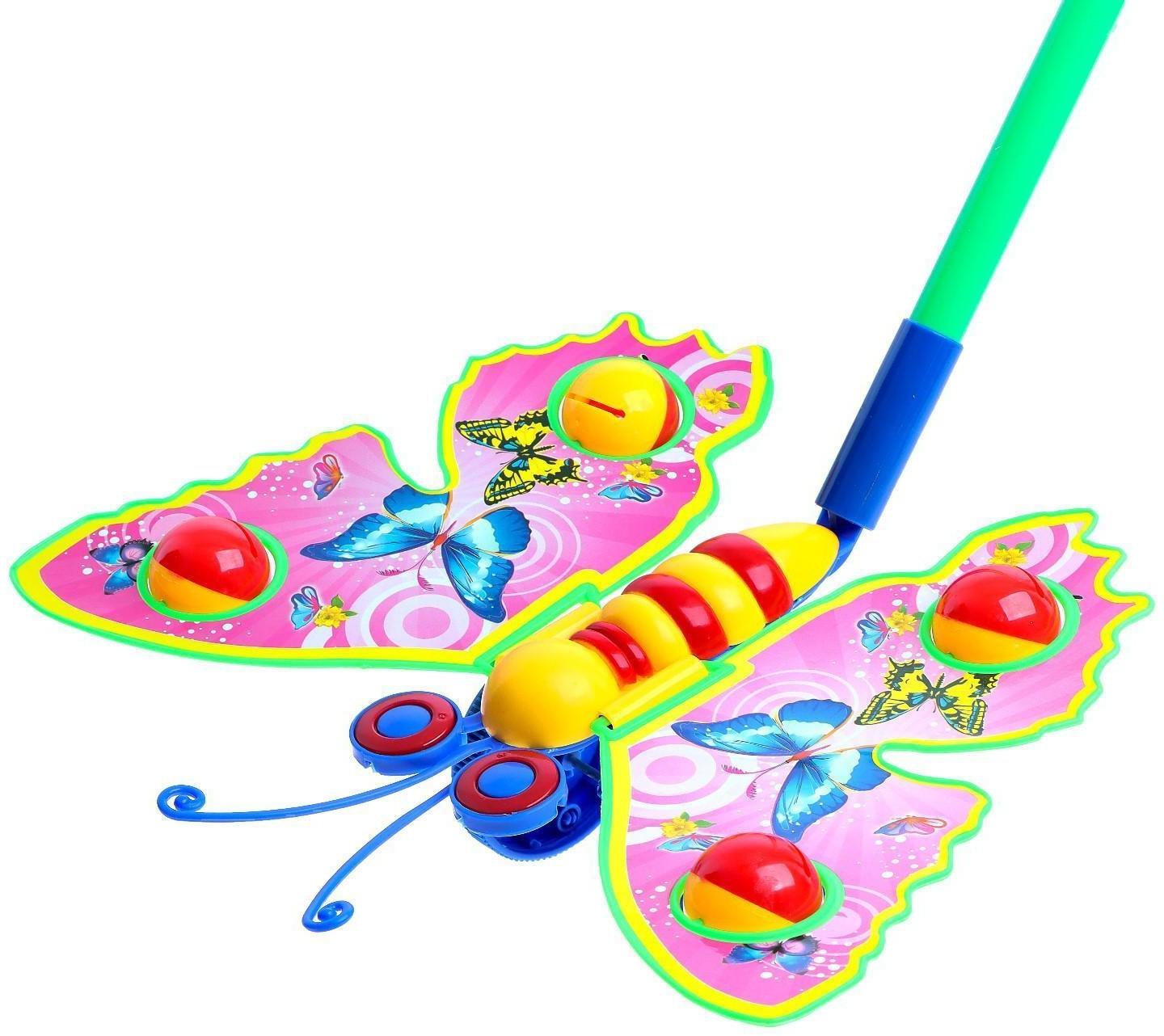 Каталка на палочке «Бабочка»