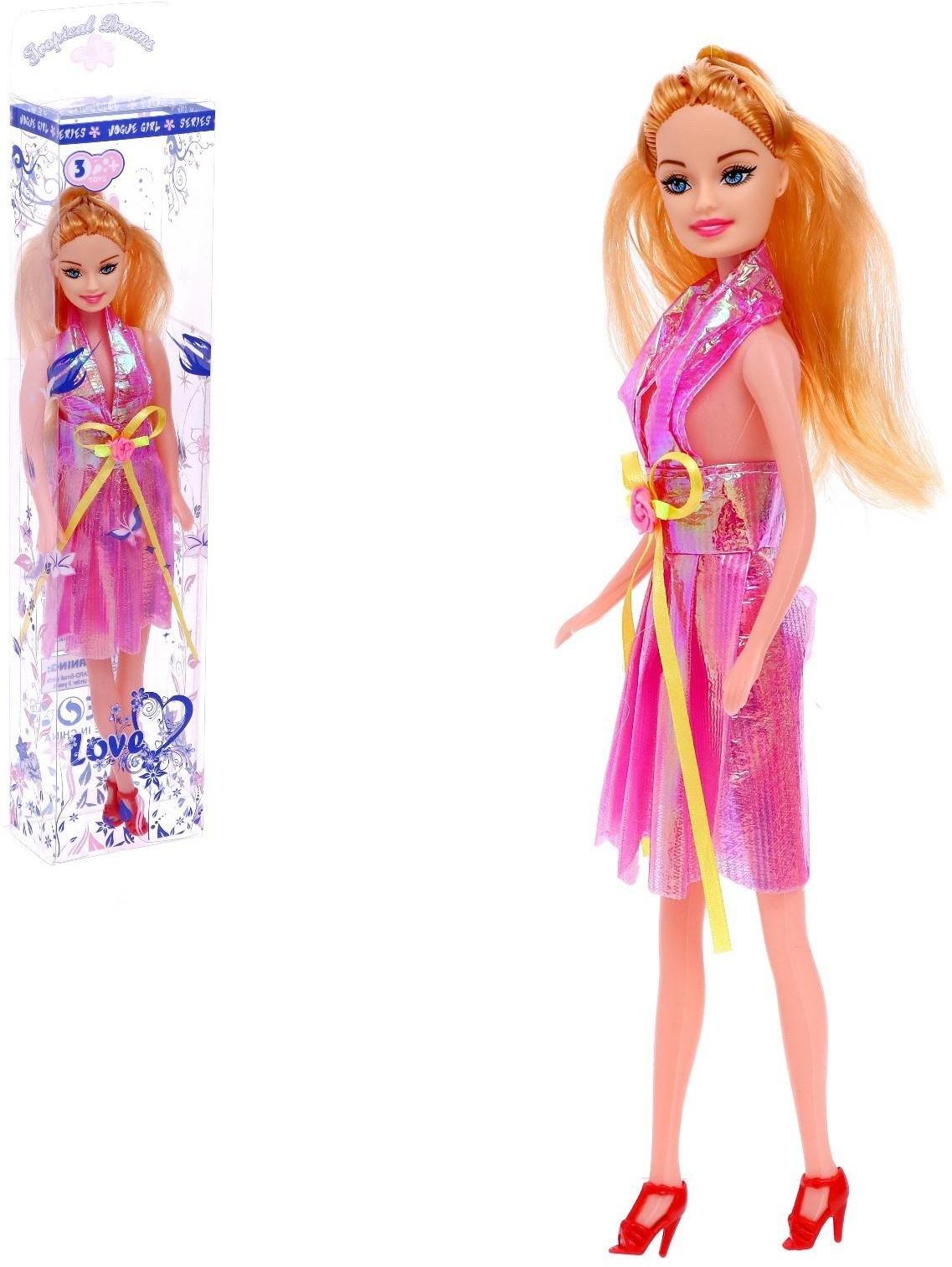 Кукла-модель в платье, цвета МИКС