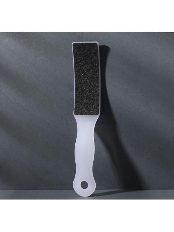 Тёрка для ног, наждачная, двусторонняя, 22 см, цвет белый