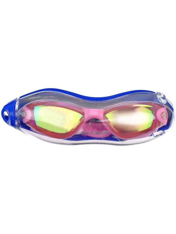 Очки для плавания взрослые + беруши, цвета микс