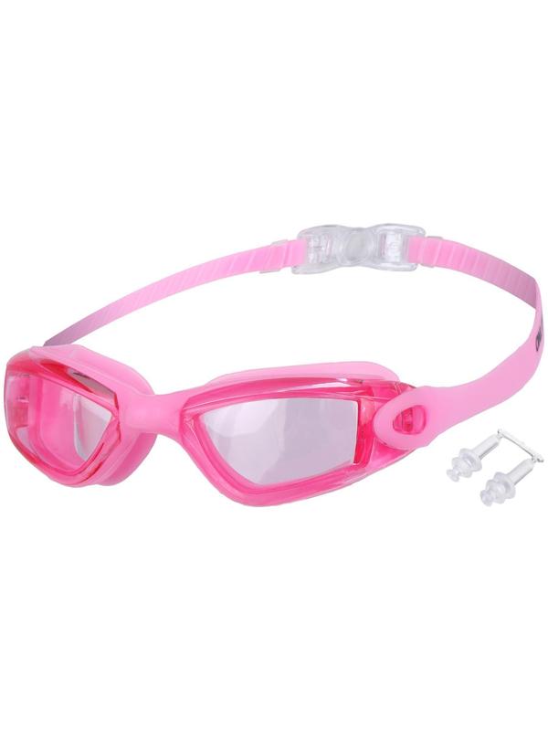 Очки для плавания взрослые + беруши, цвета микс