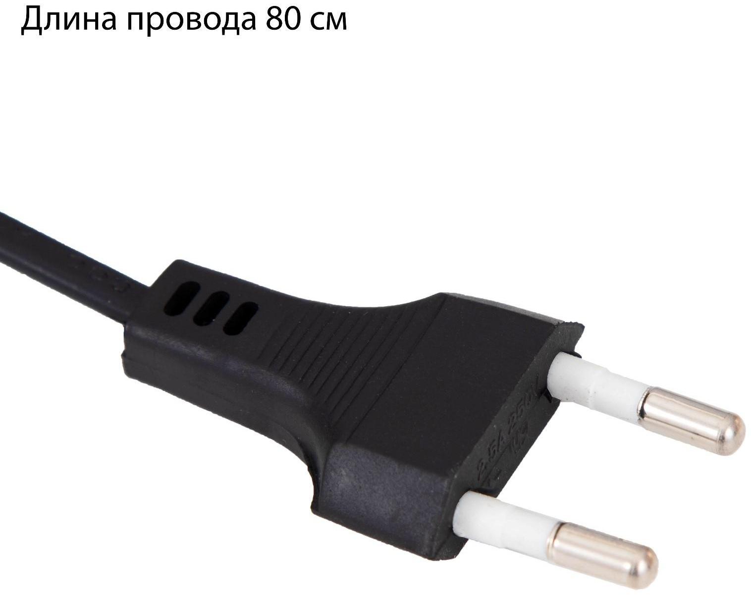 Лампа настольная Е27, с выкл. на зажиме (220В) черная (108В)