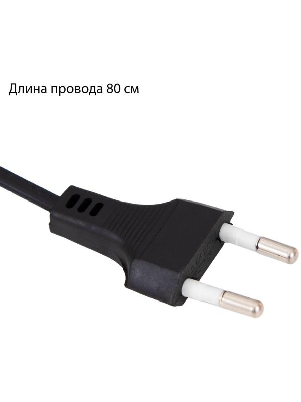 Лампа настольная Е27, с выкл. на зажиме (220В) черная (108В)