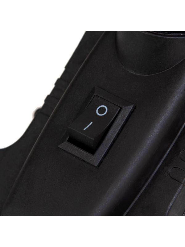 Лампа настольная Е27, с выкл. на зажиме (220В) черная (108В)