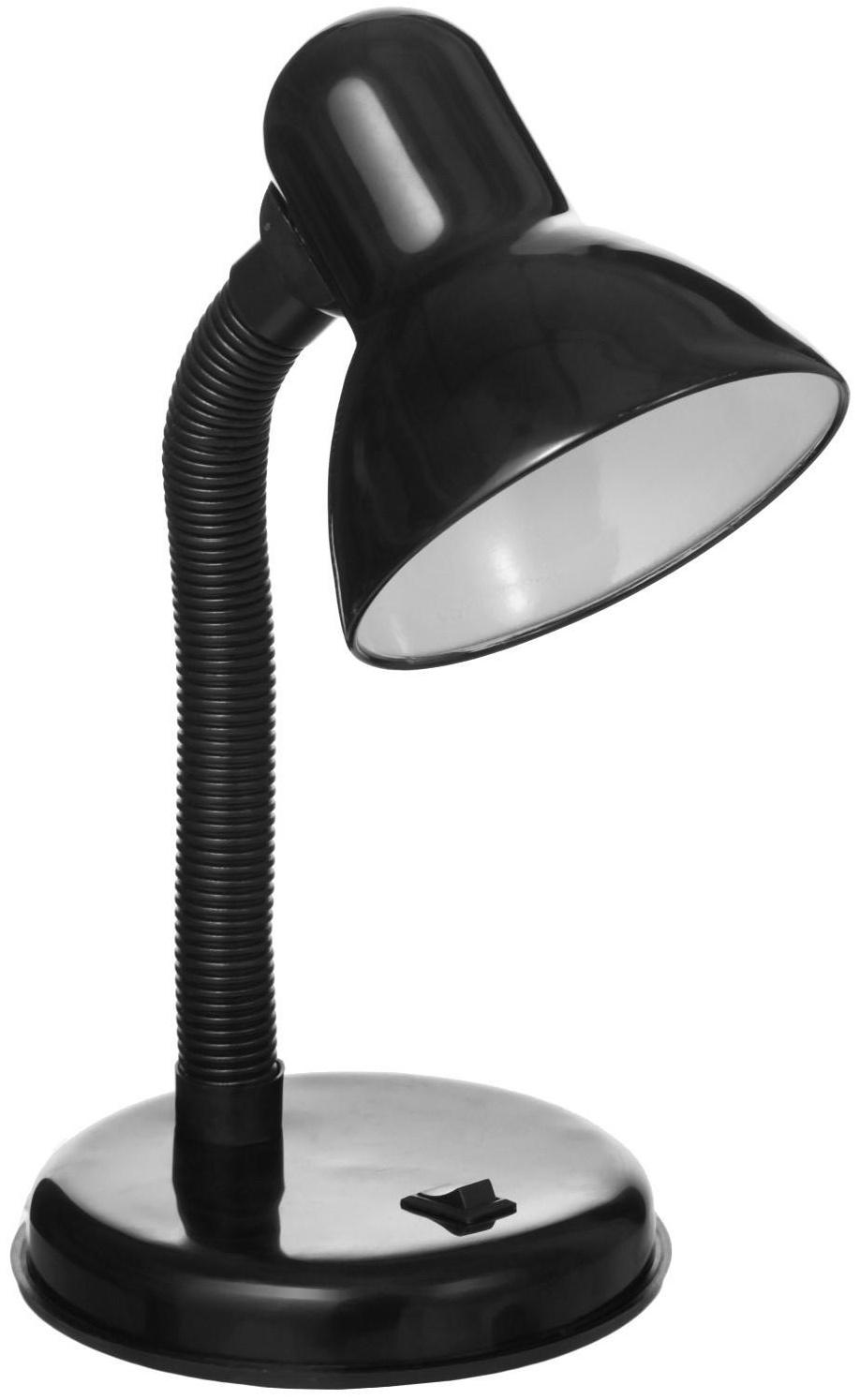 Лампа настольная Е27, с выкл. (220В) черная (203В)