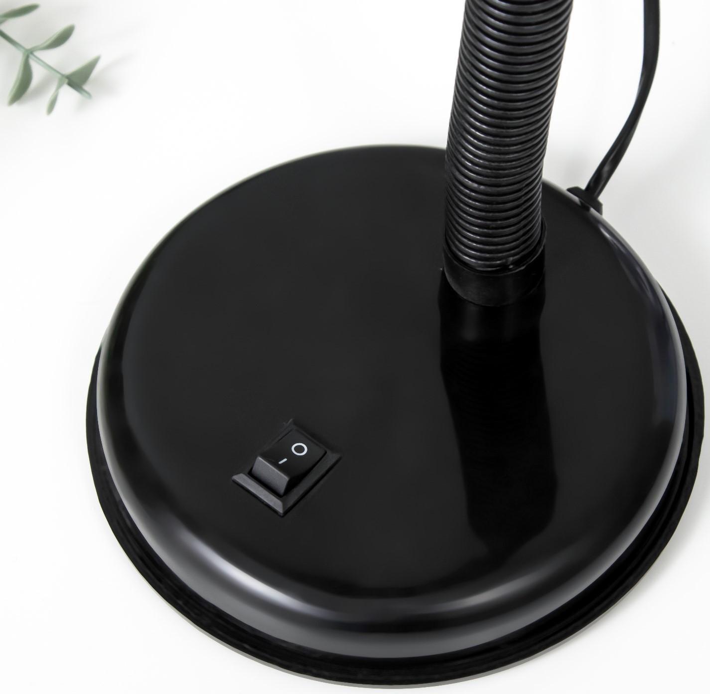 Лампа настольная Е27, с выкл. (220В) черная (203В)