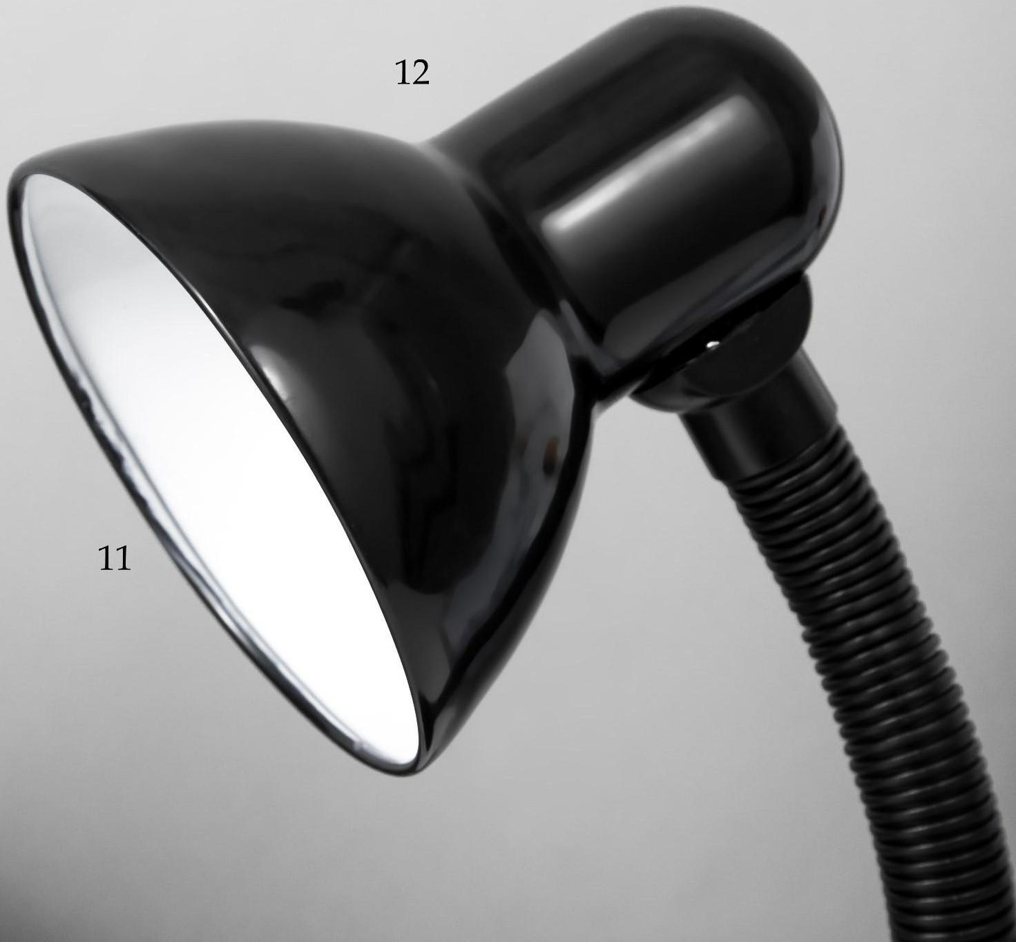 Лампа настольная Е27, с выкл. (220В) черная (203В)