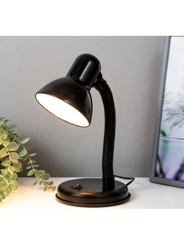 Лампа настольная Е27, с выкл. (220В) черная (203В)