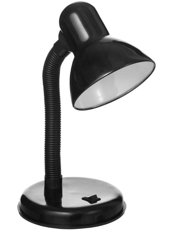 Лампа настольная Е27, с выкл. (220В) черная (203В)