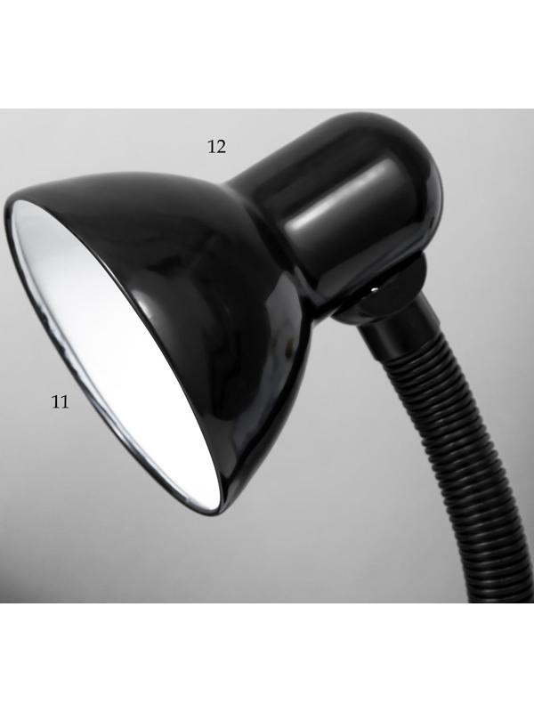 Лампа настольная Е27, с выкл. (220В) черная (203В)