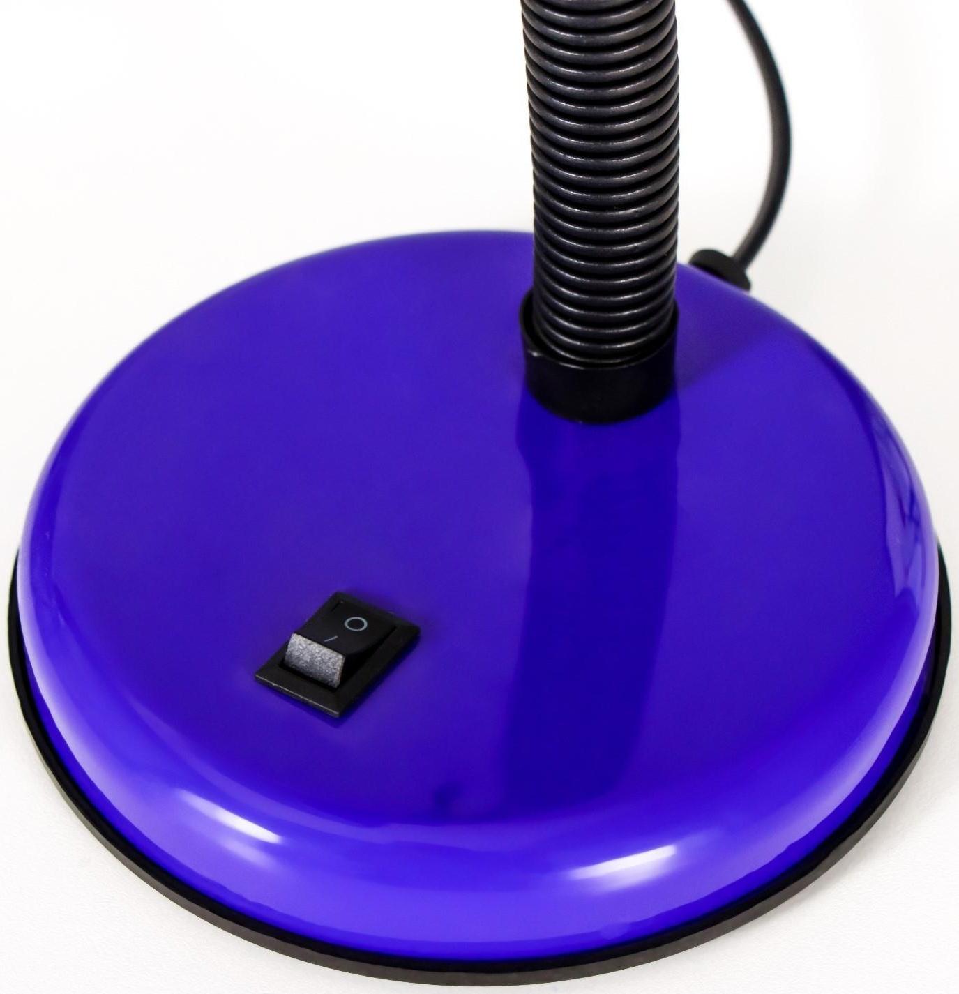 Лампа настольная Е27, с выкл. (220В) фиолетовая (203В)