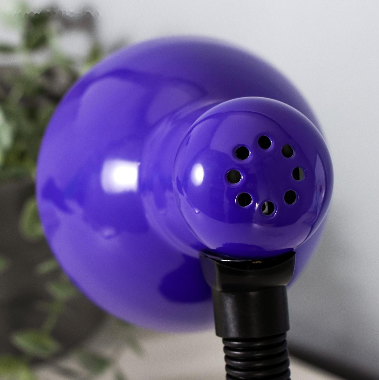 Лампа настольная Е27, с выкл. (220В) фиолетовая (203В)