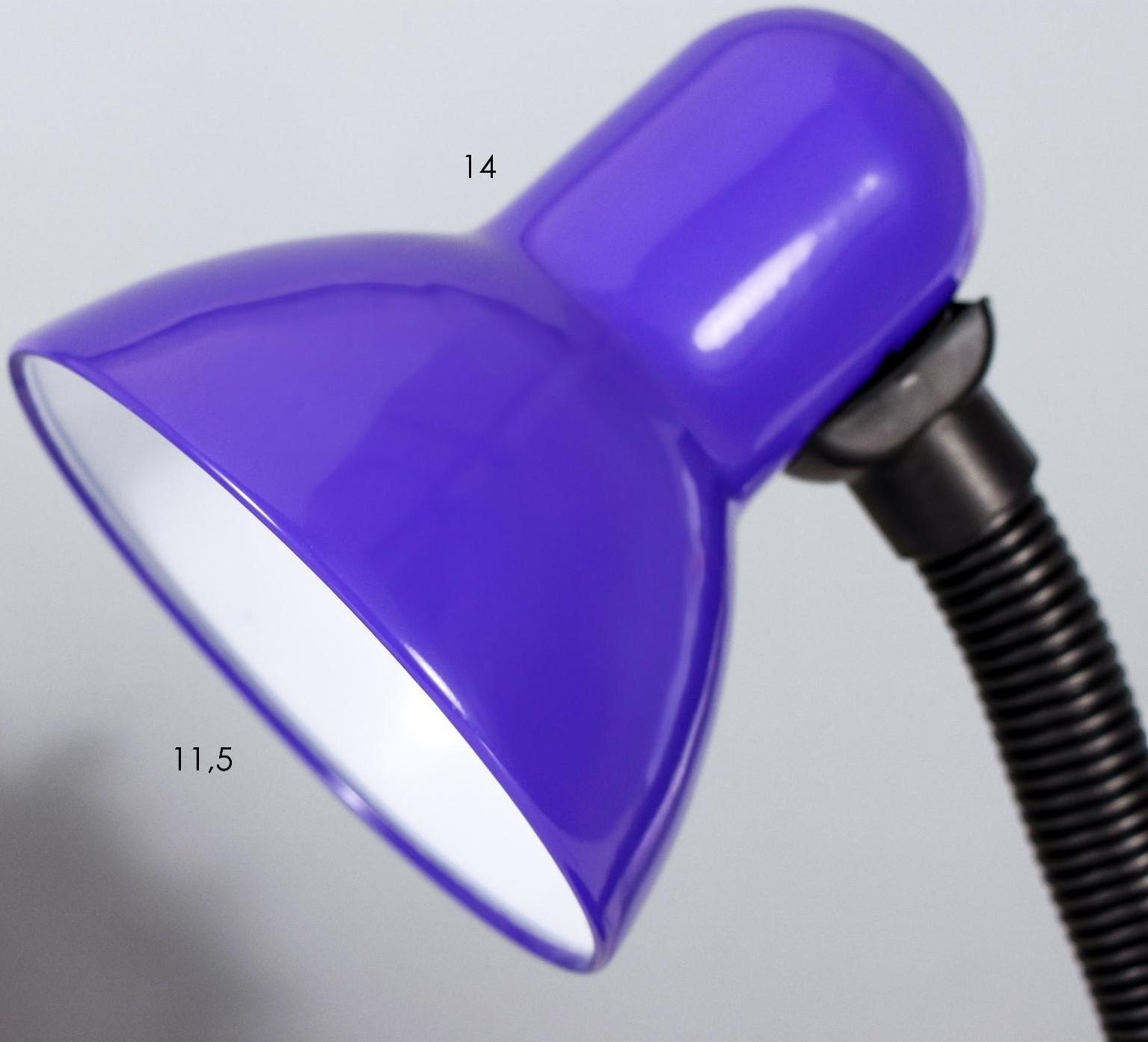 Лампа настольная Е27, с выкл. (220В) фиолетовая (203В)