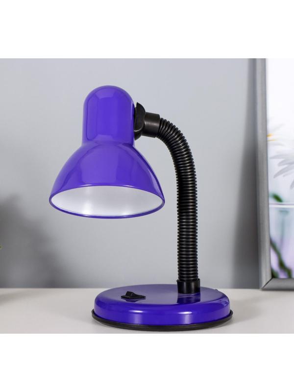 Лампа настольная Е27, с выкл. (220В) фиолетовая (203В)