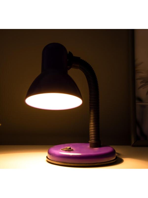 Лампа настольная Е27, с выкл. (220В) фиолетовая (203В)