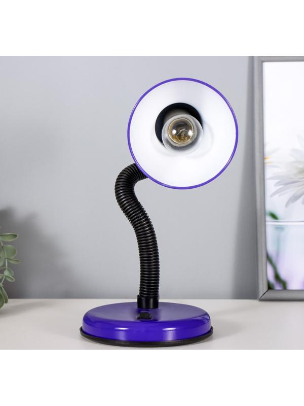 Лампа настольная Е27, с выкл. (220В) фиолетовая (203В)