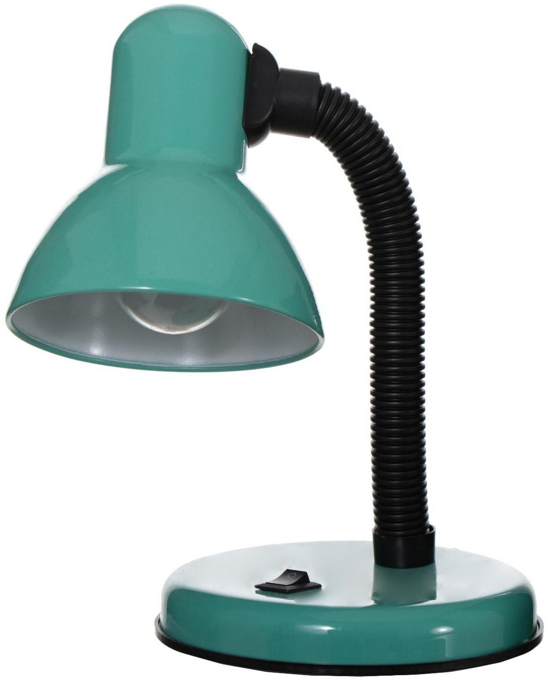 Лампа настольная Е27, с выкл. (220В) зеленая (203В)