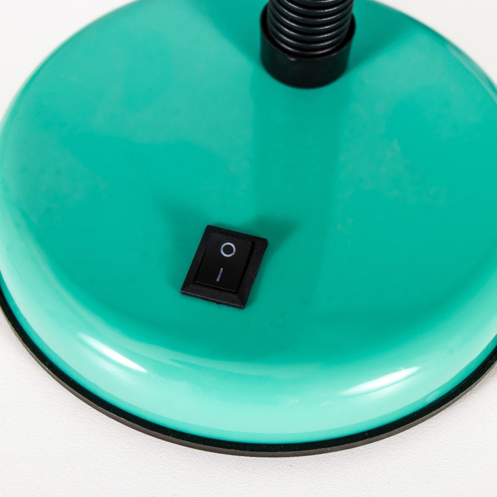 Лампа настольная Е27, с выкл. (220В) зеленая (203В)